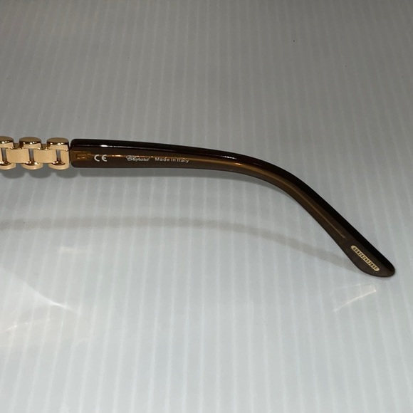 Chopard woman’s sunglasses special edition SCH A63S gold frame brown lenses - Picture 8 of 10